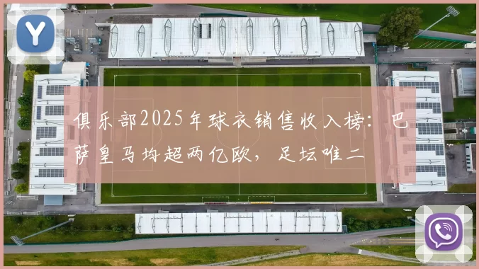 俱乐部2025年球衣销售收入榜：巴萨皇马均超两亿欧，足坛唯二